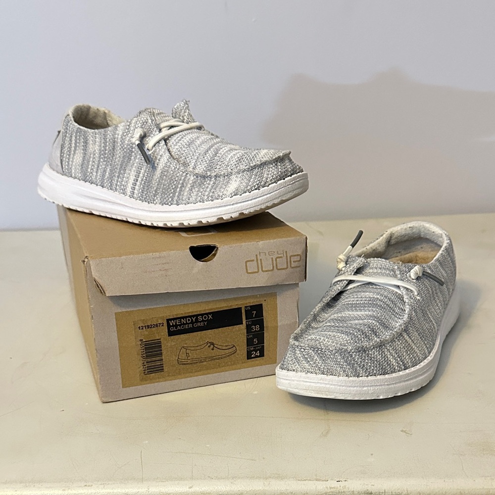 Hey Dudes women’s Gray Casual Shoes - Picture 5 of 5